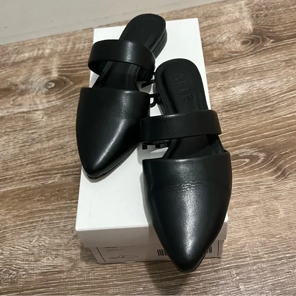 Able Joselyn Mules black leather - Picture 4 of 7